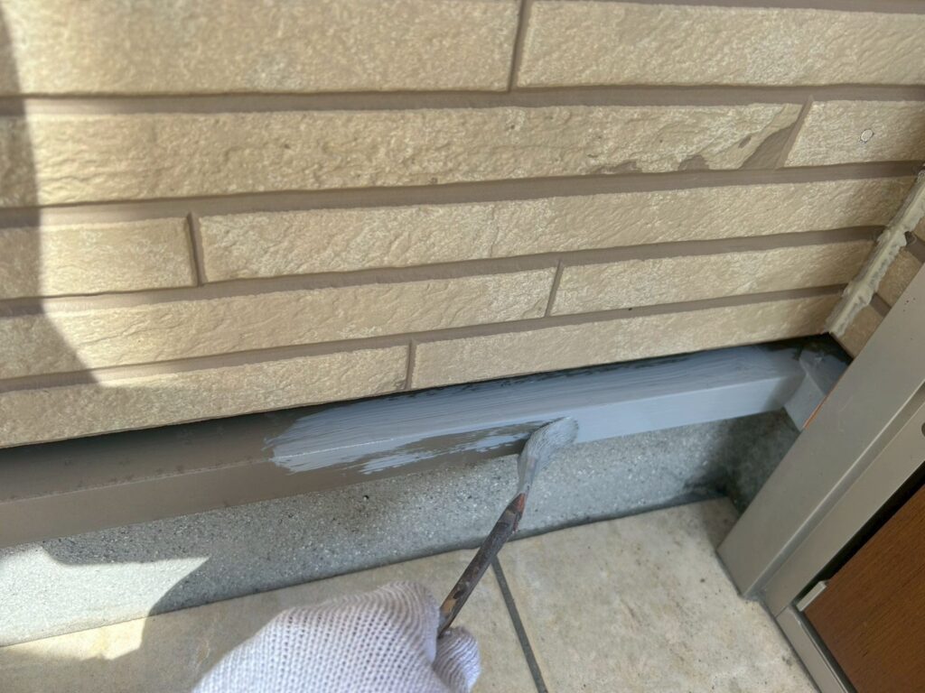 水切りさび止め塗布