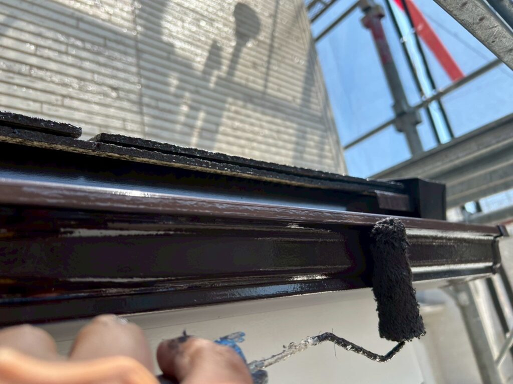 軒樋仕上げ２回目