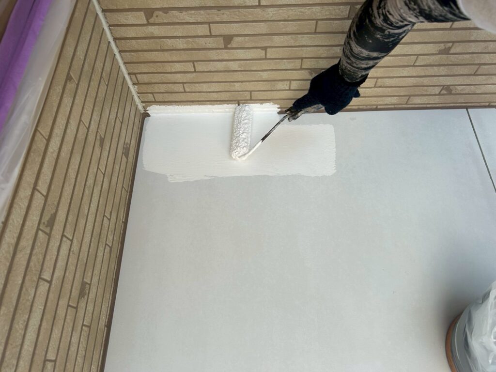 軒天仕上げ１回目