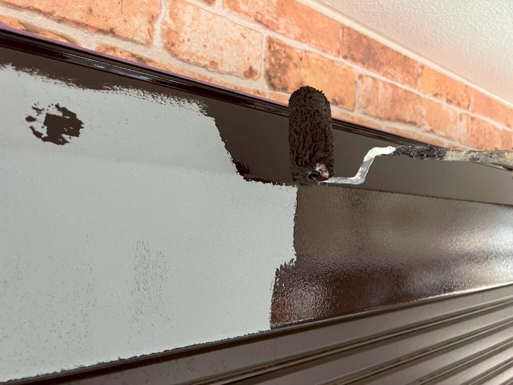 シャッターＢＯＸ仕上げ１回目