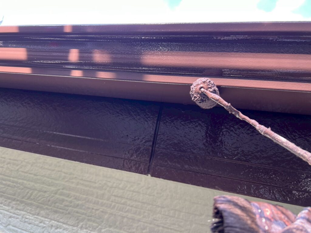 軒樋仕上げ２回目