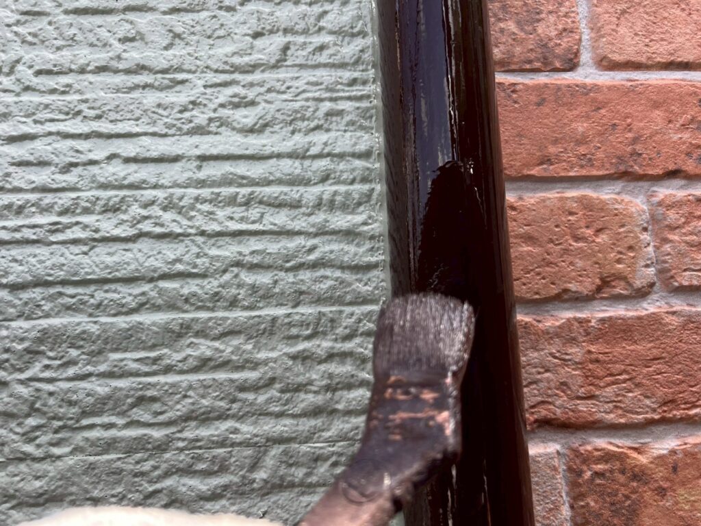 雨樋仕上げ２回目