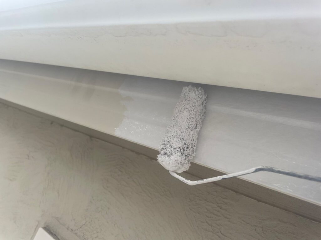 軒樋仕上げ１回目