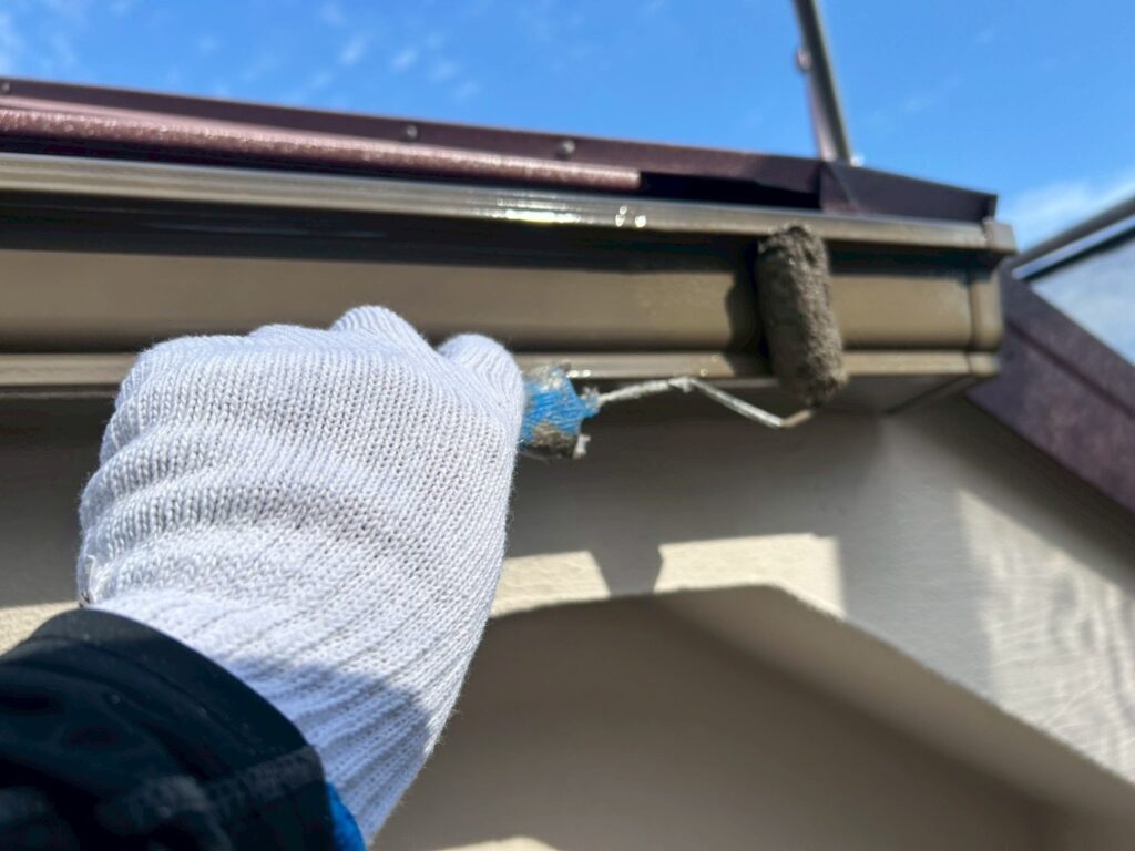 軒樋仕上げ２回目
