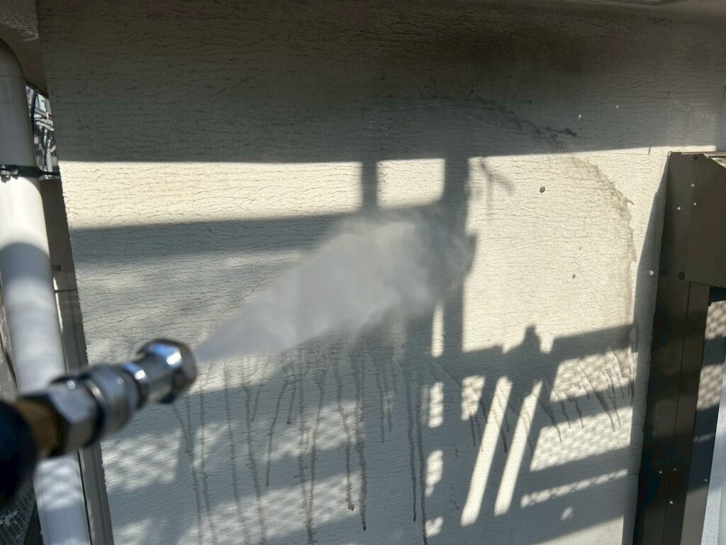 壁高圧ジェット洗浄
