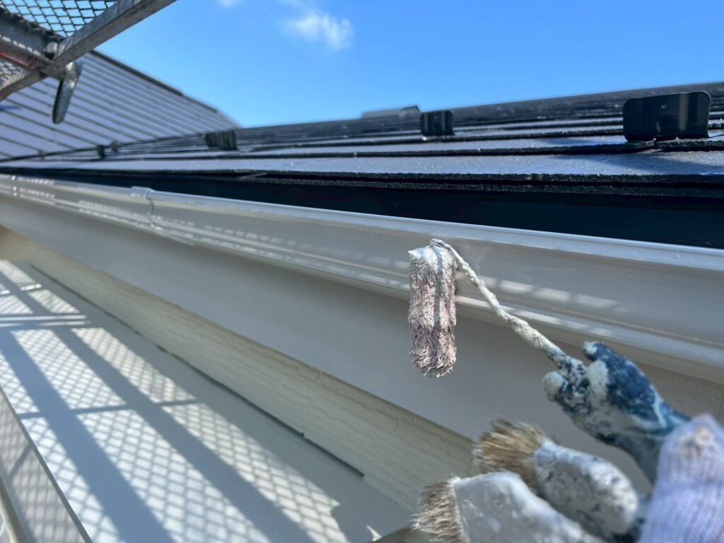 軒樋仕上げ２回目