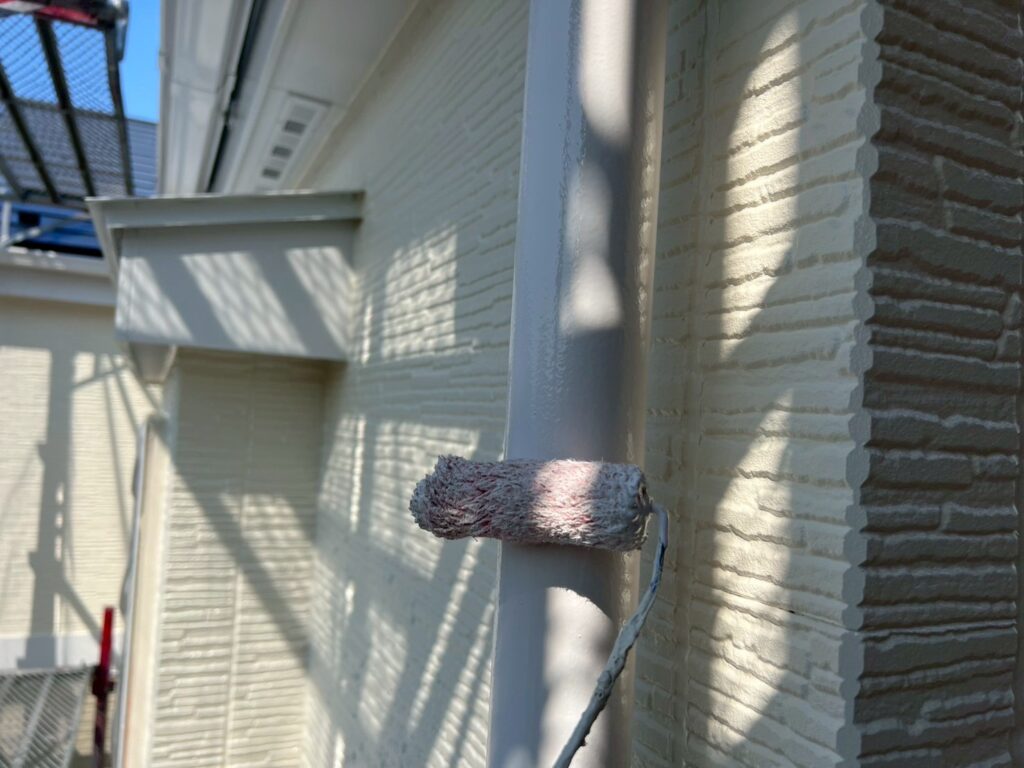 雨樋仕上げ２回目