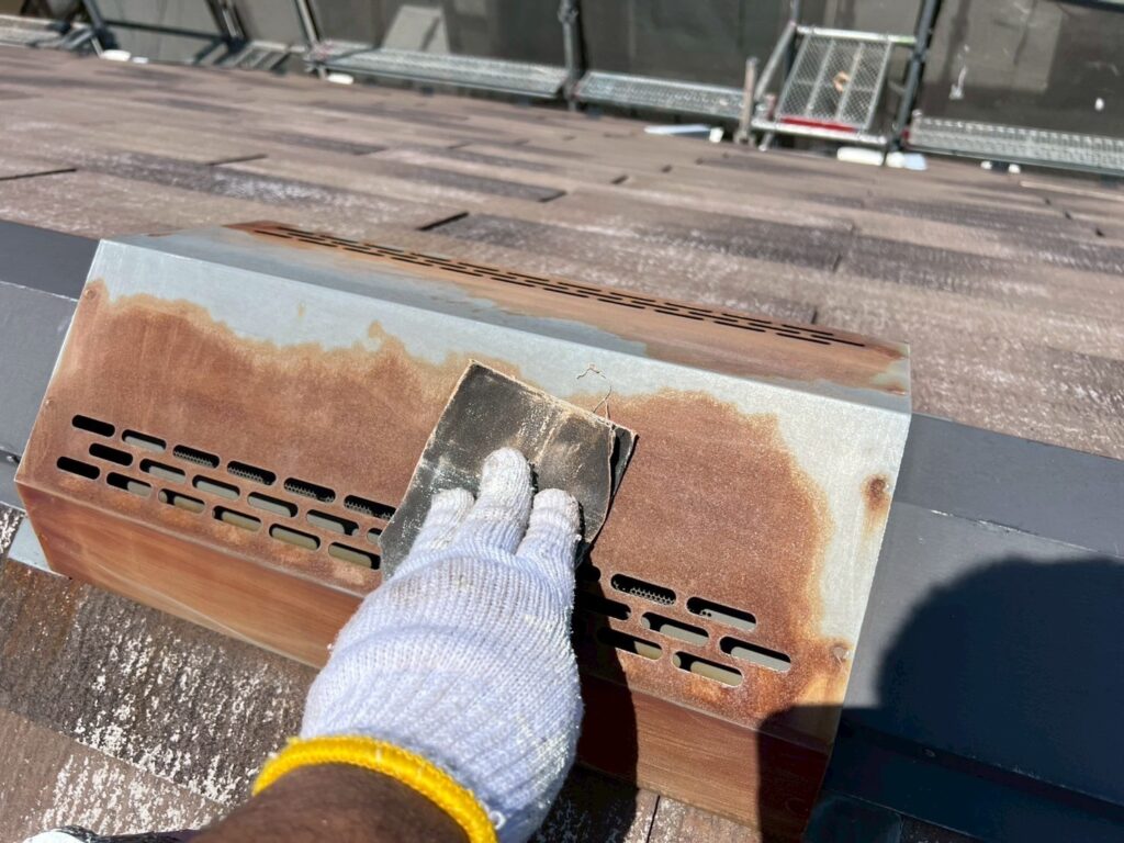 屋根板金素地調整