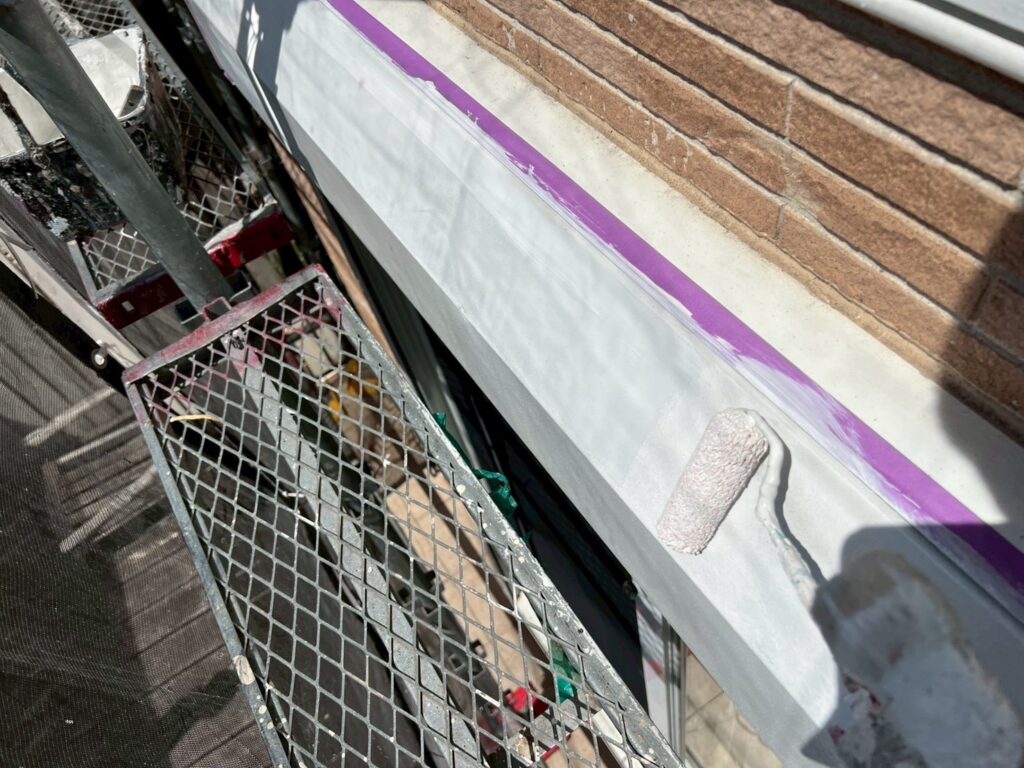 シャッターＢＯＸさび止め塗布