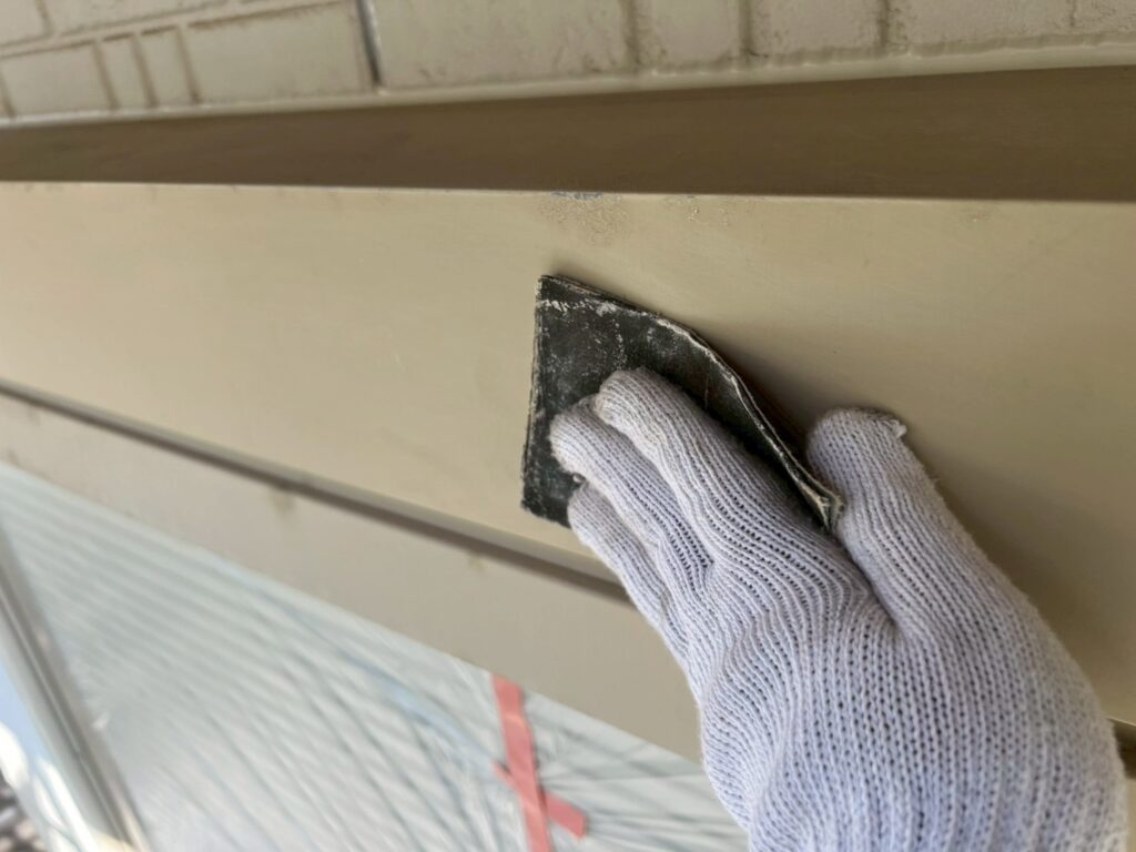 シャッターＢＯＸ素地調整