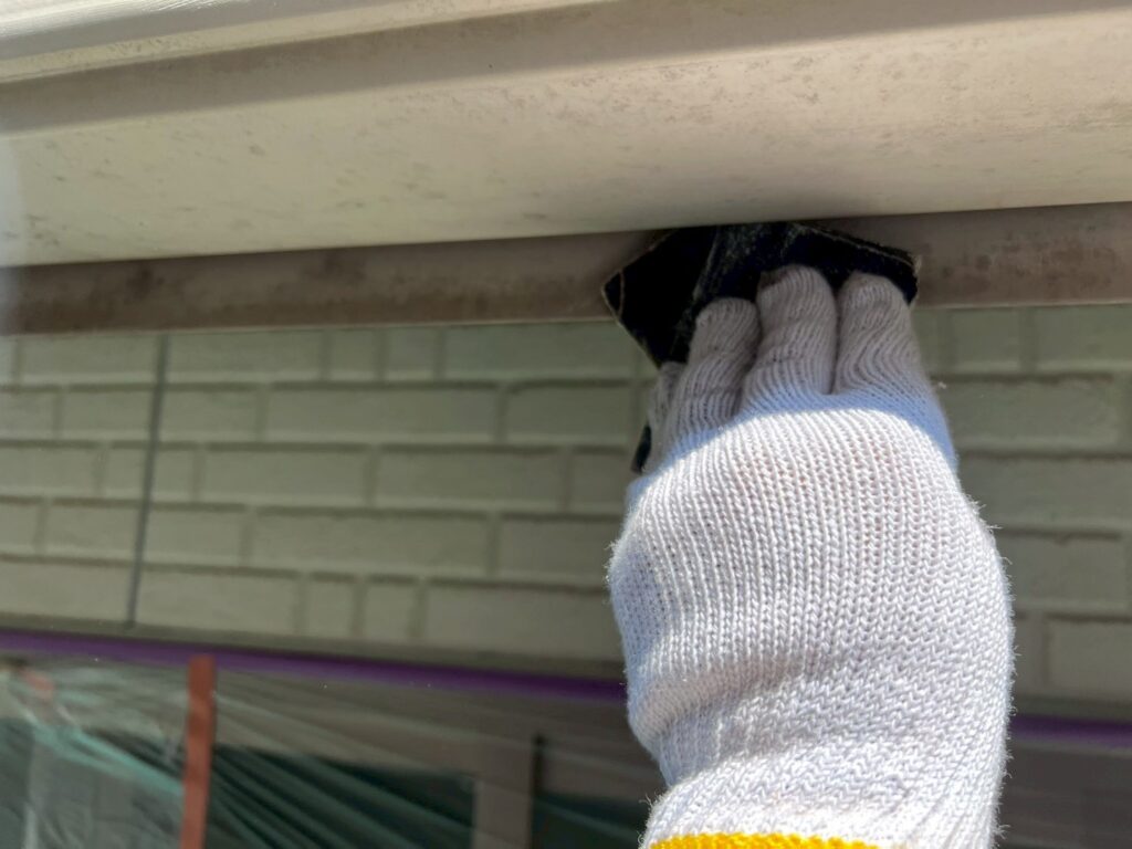 鼻隠し素地調整