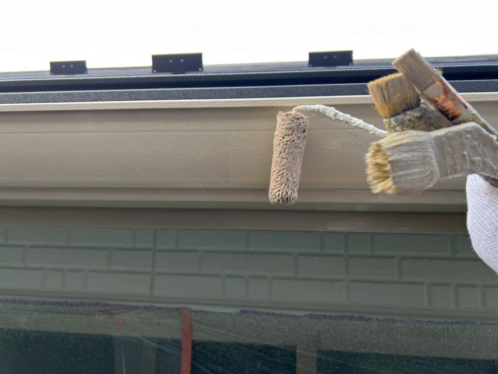 軒樋仕上げ２回目