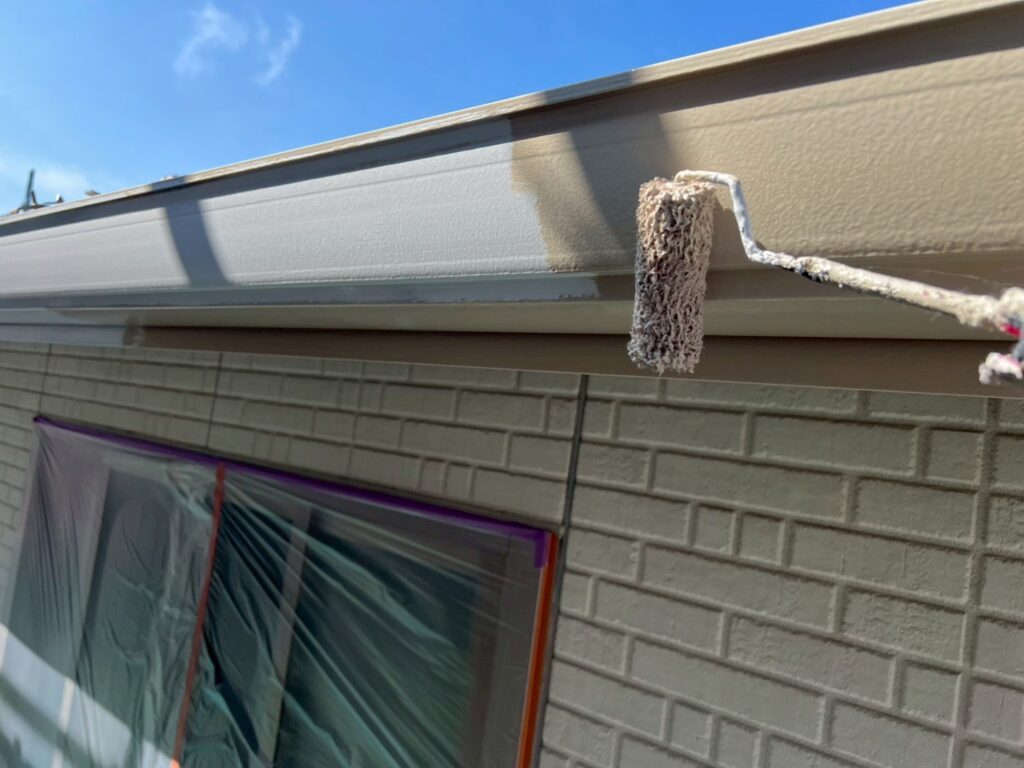 軒樋仕上げ１回目