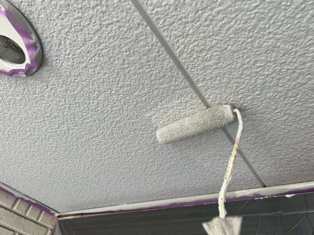 軒天仕上げ2回目