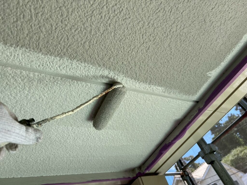 軒天仕上げ1回目