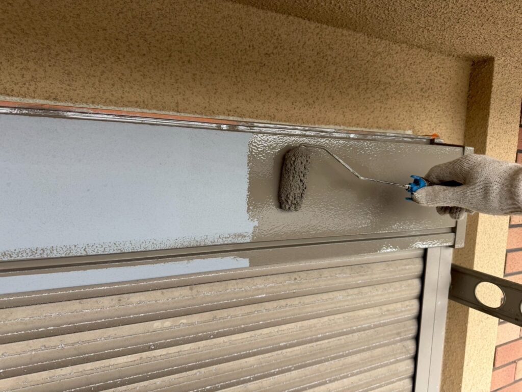 シャッターＢＯＸ仕上げ１回目