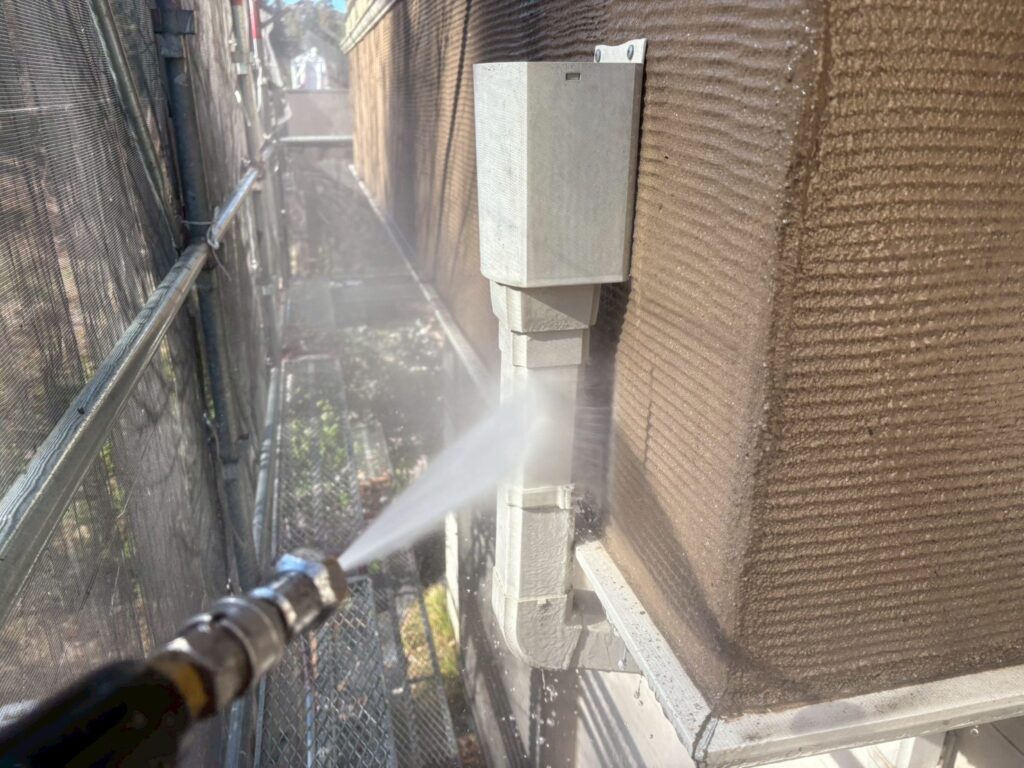 雨樋高圧ジェット洗浄