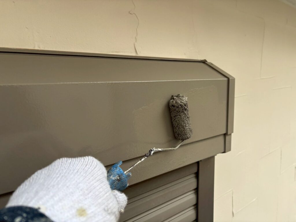 シャッターＢＯＸ仕上げ２回目