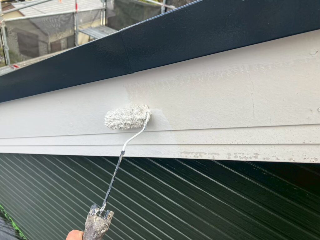 破風板仕上げ１回目