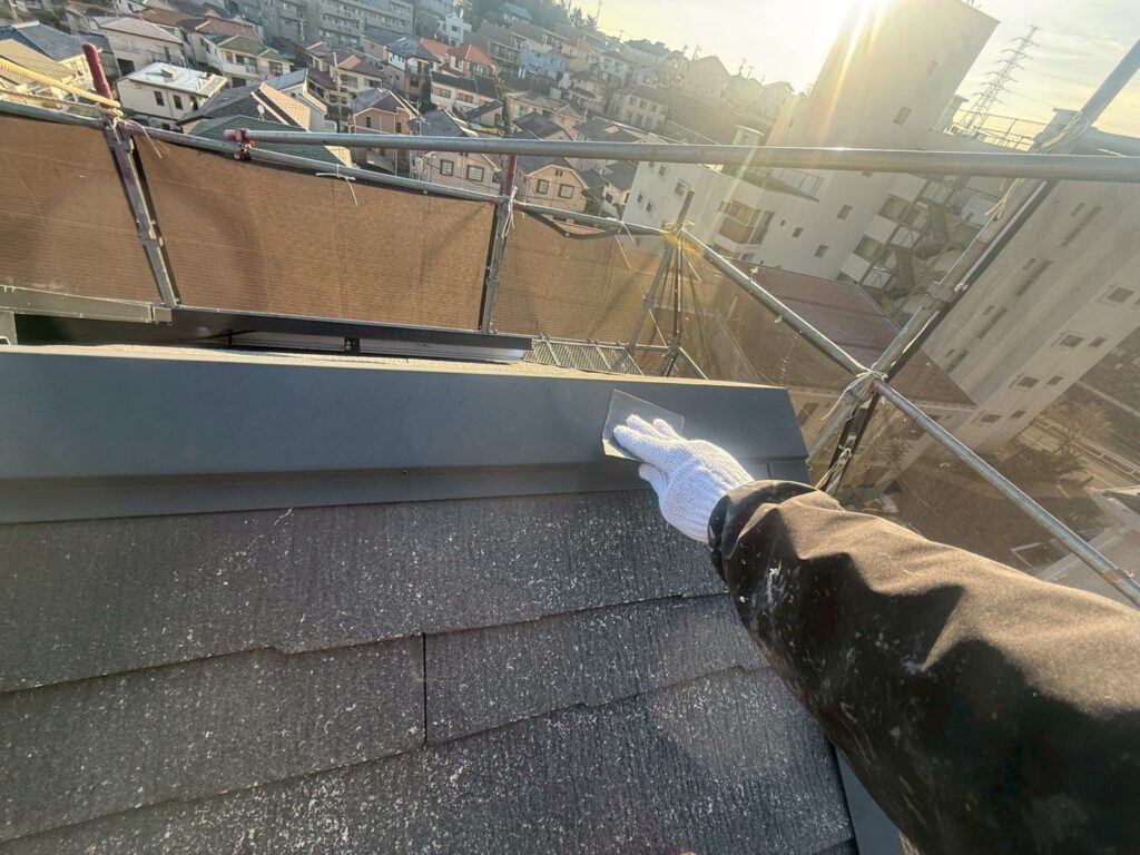 屋根板金素地調整