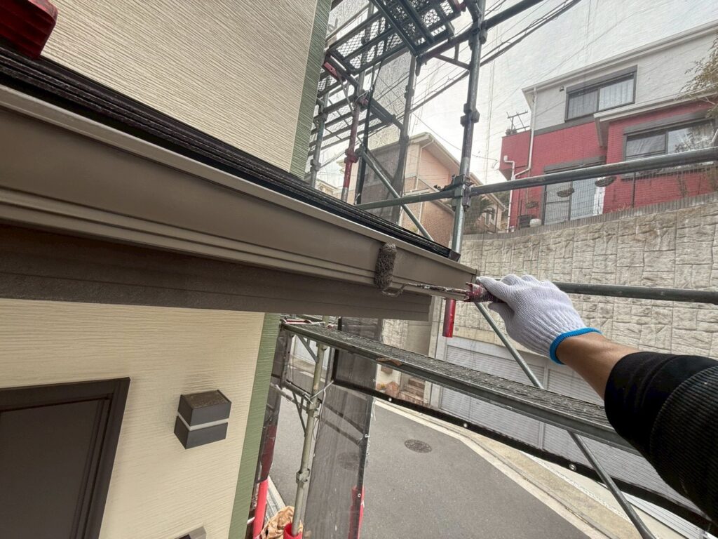 軒樋仕上げ２回目