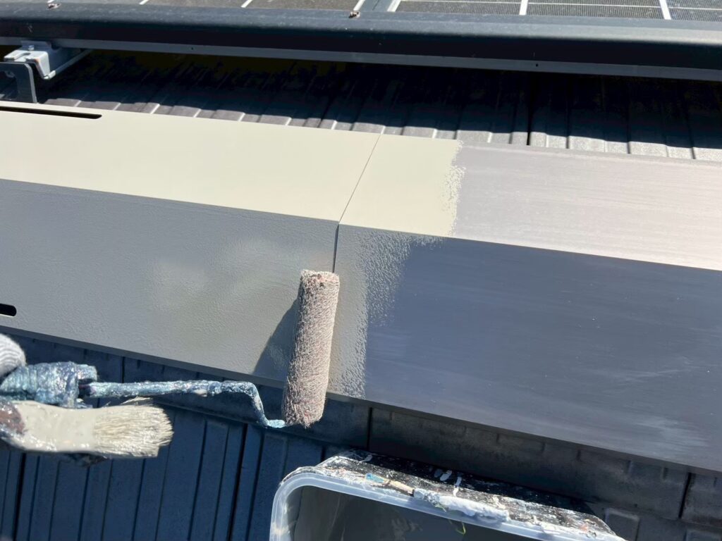 屋根板金部仕上げ１回目