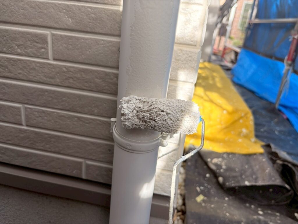 雨樋仕上げ１回目
