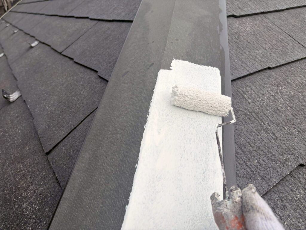 屋根板金さび止め塗布