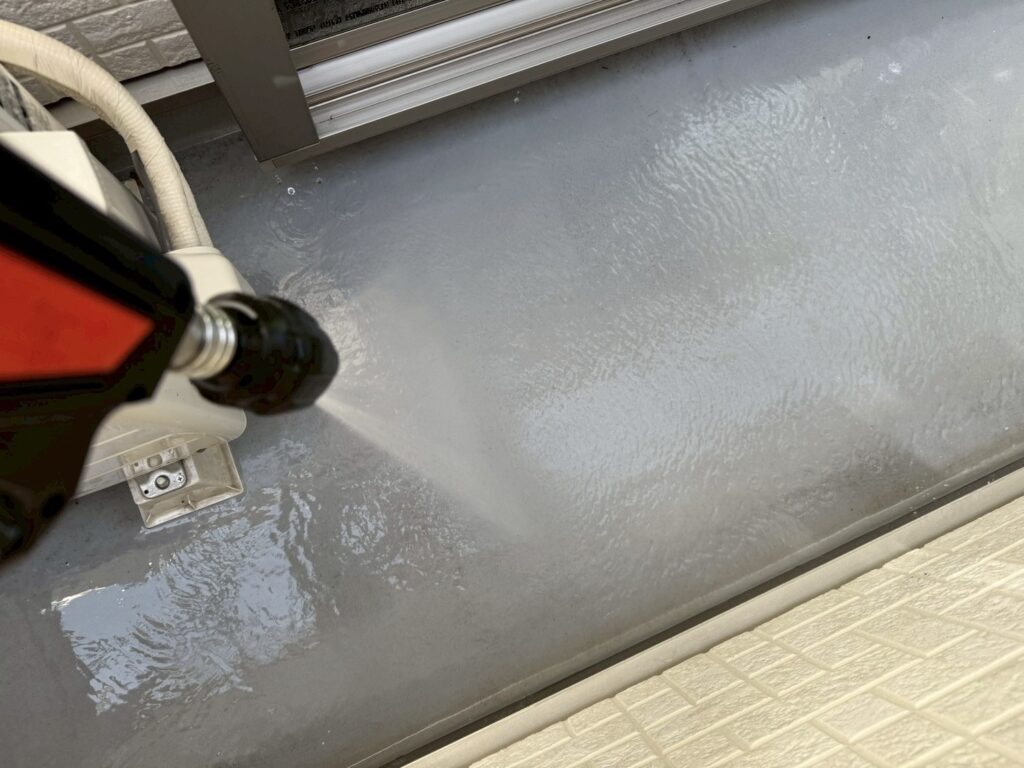 バルコニー高圧ジェット洗浄