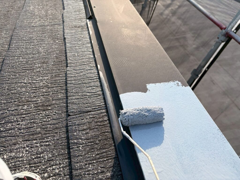屋根板金さび止め塗布