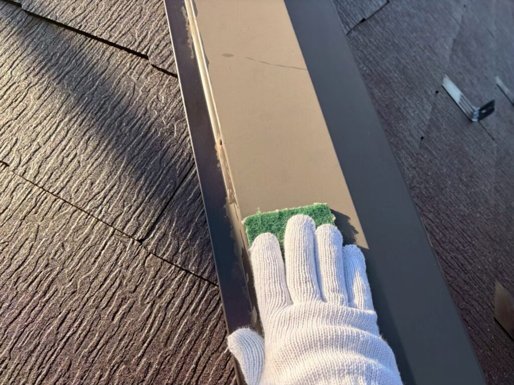 屋根板金素地調整