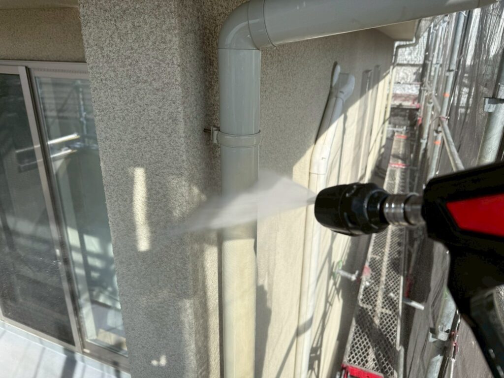 雨樋高圧ジェット洗浄