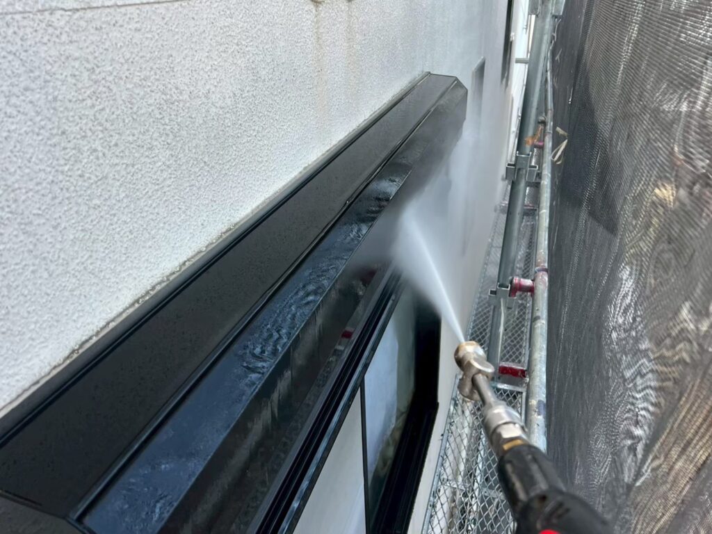 シャッターBOX高圧ジェット洗浄
