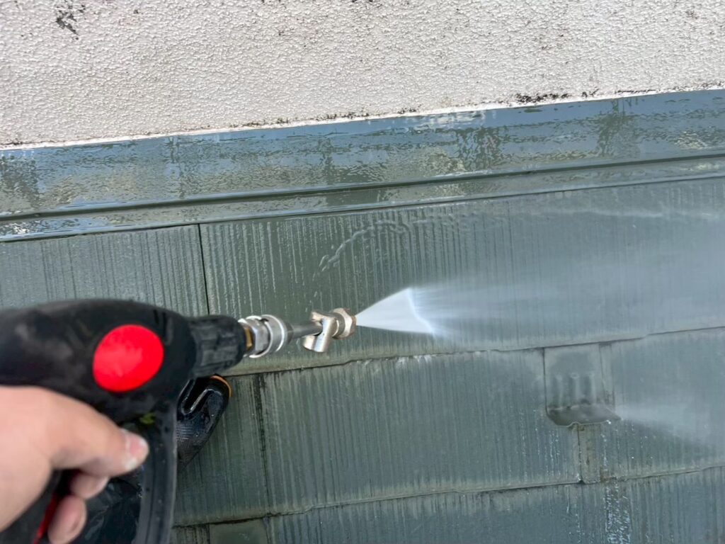 屋根高圧ジェット洗浄