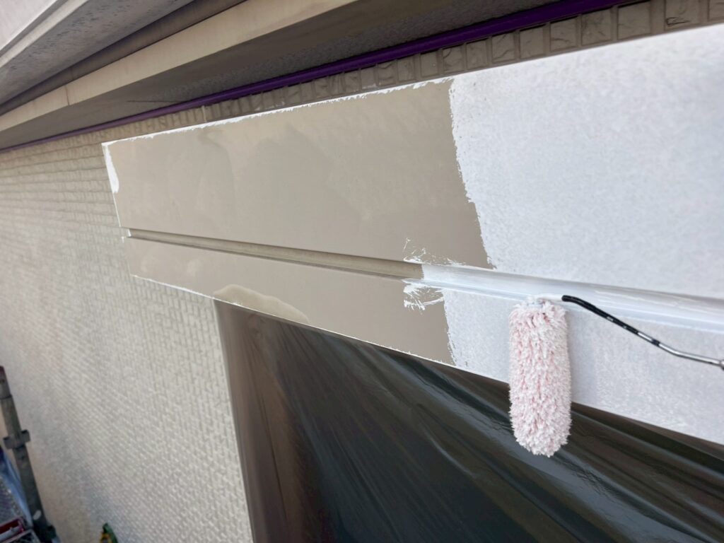 シャッターＢＯＸ専用プライマー塗布