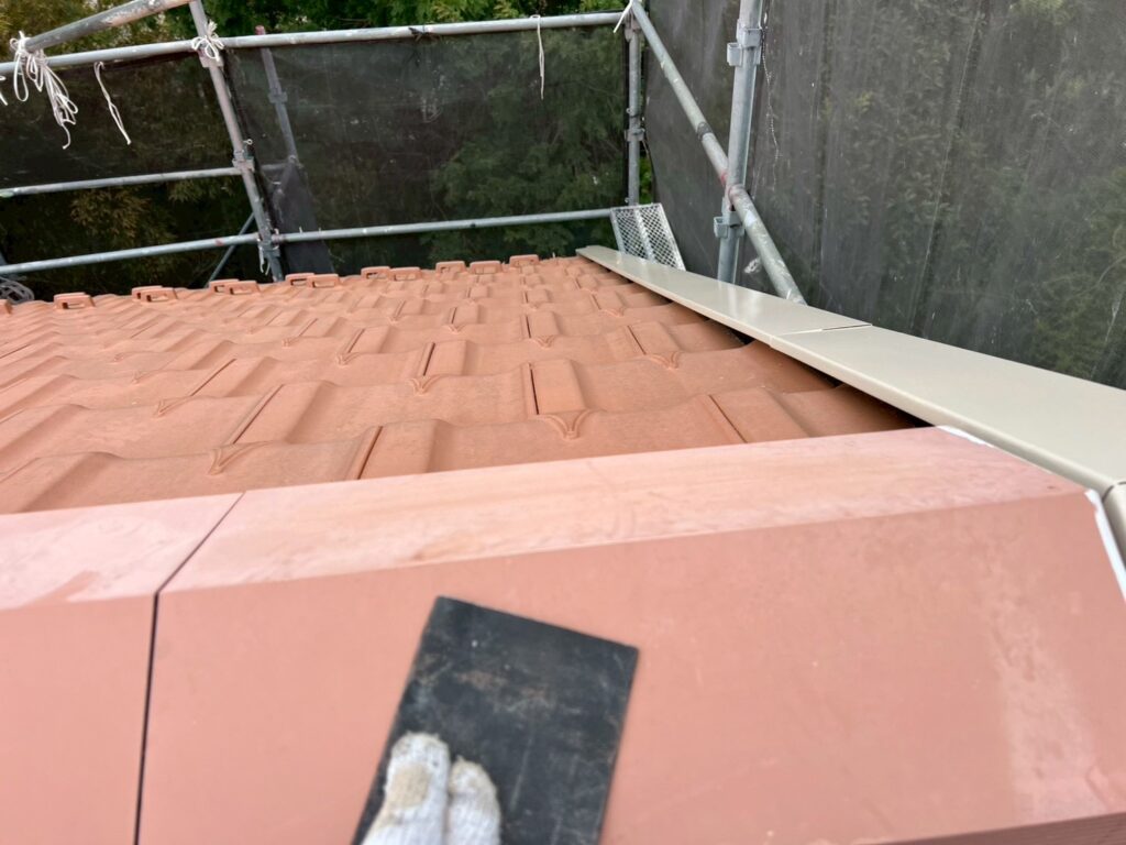 屋根板金部素地調整