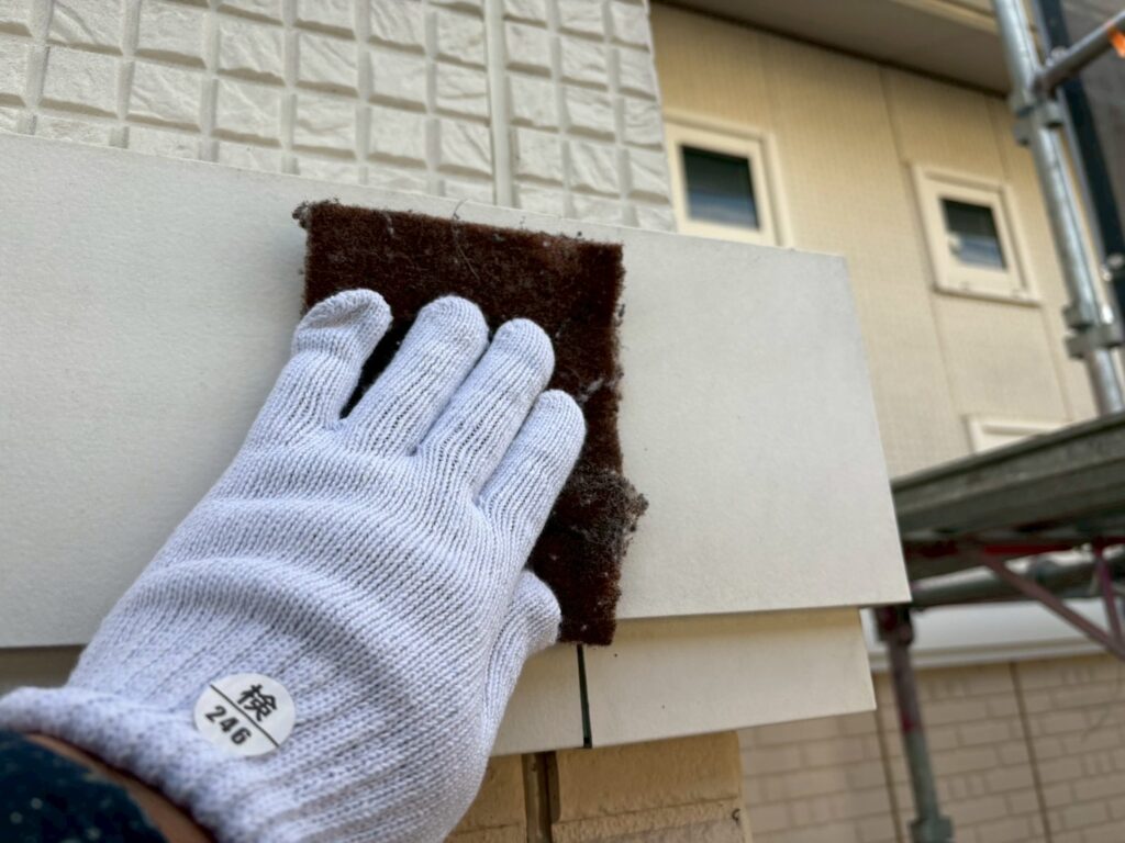 幕板素地調整