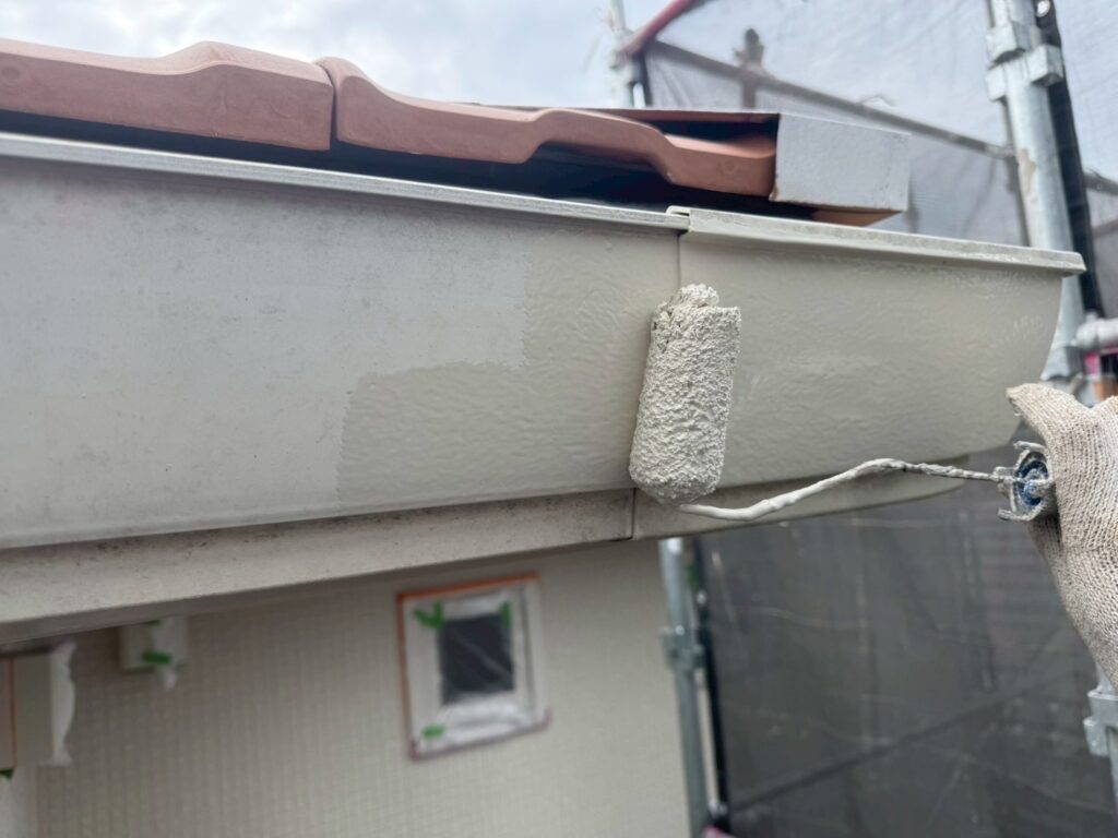 軒樋仕上げ１回目