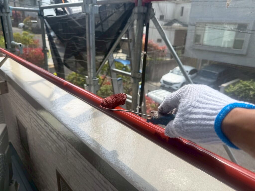 手摺仕上げ２回目
