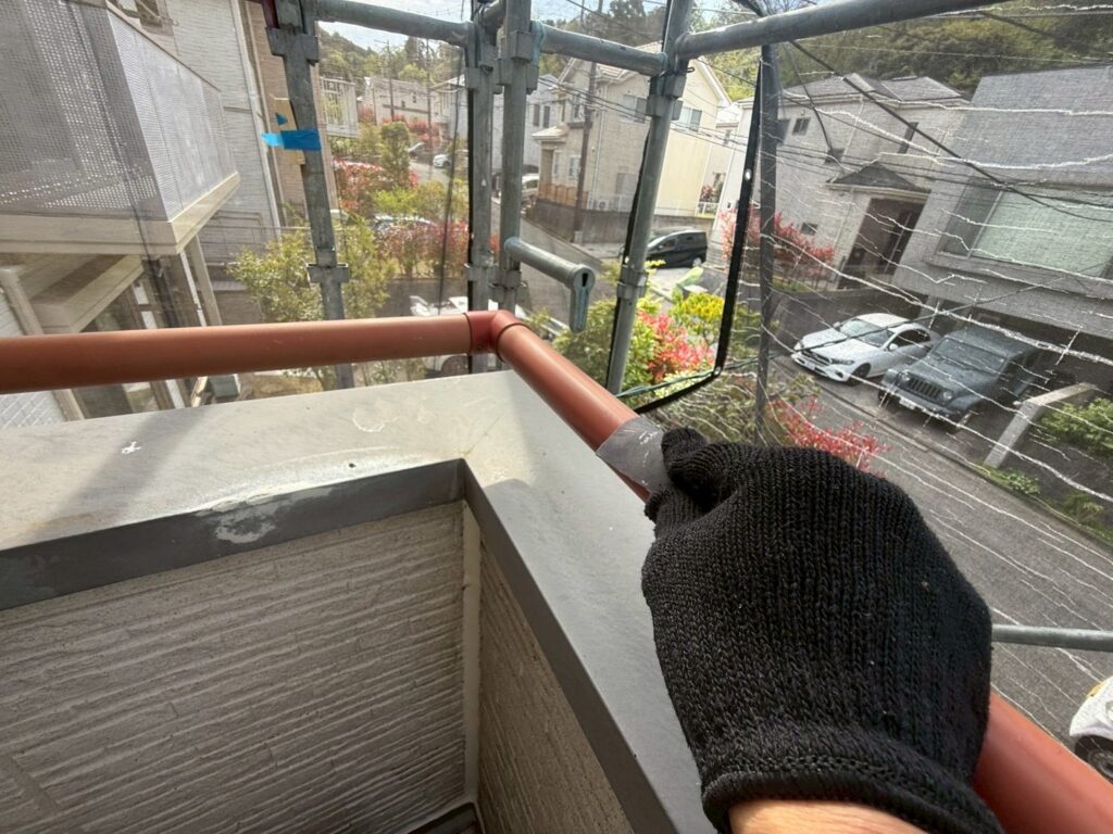 手摺素地調整