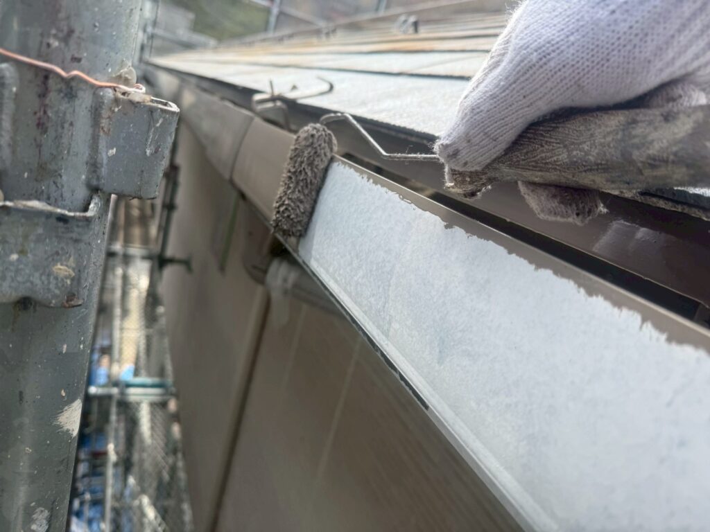 軒樋仕上げ１回目