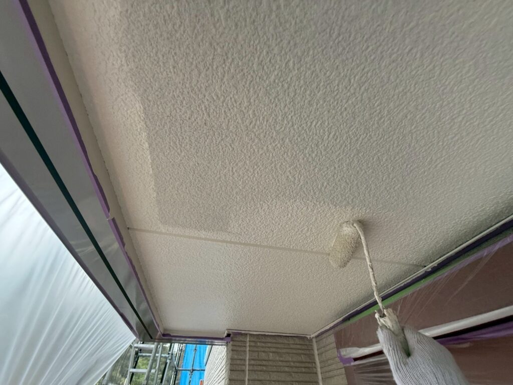軒天仕上げ２回目