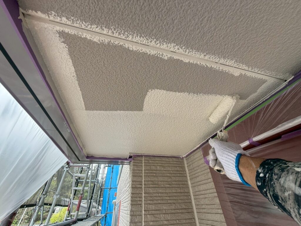 軒天仕上げ１回目