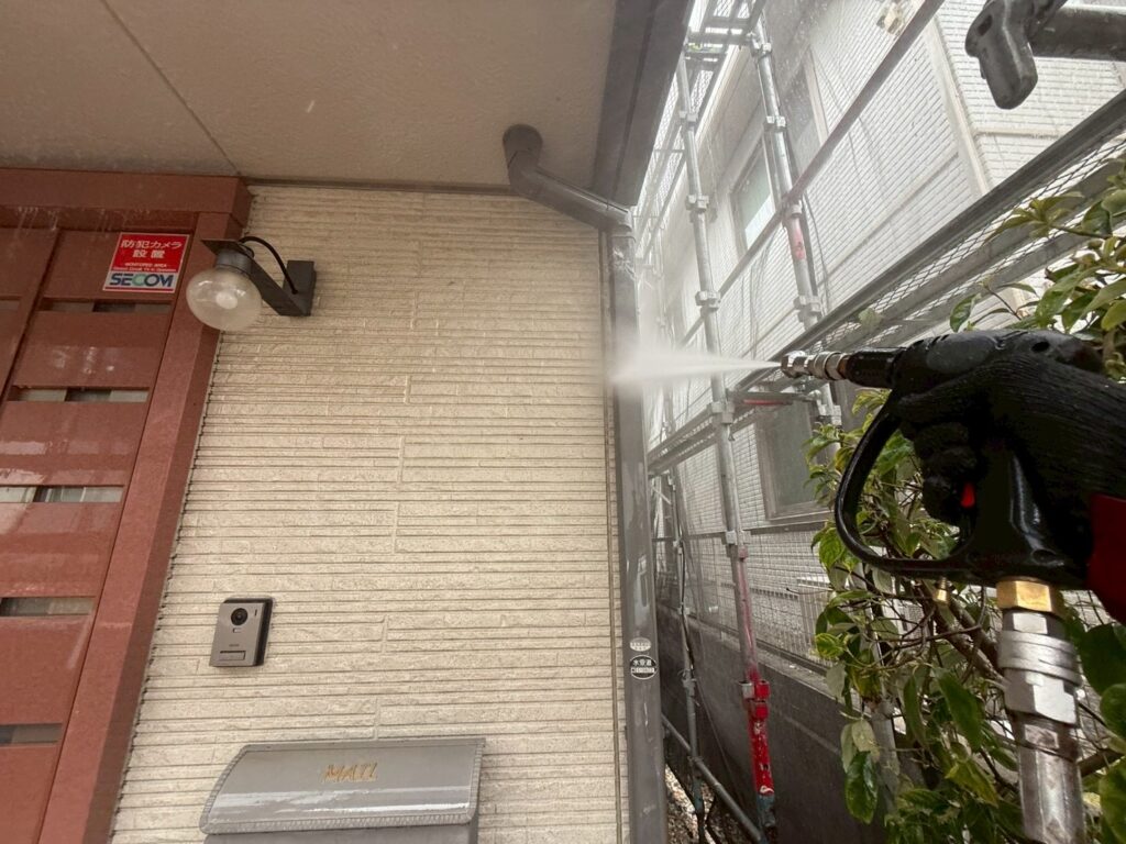 雨樋高圧ジェット洗浄