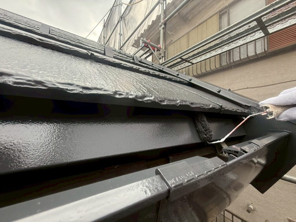 屋根板金部仕上げ２回目