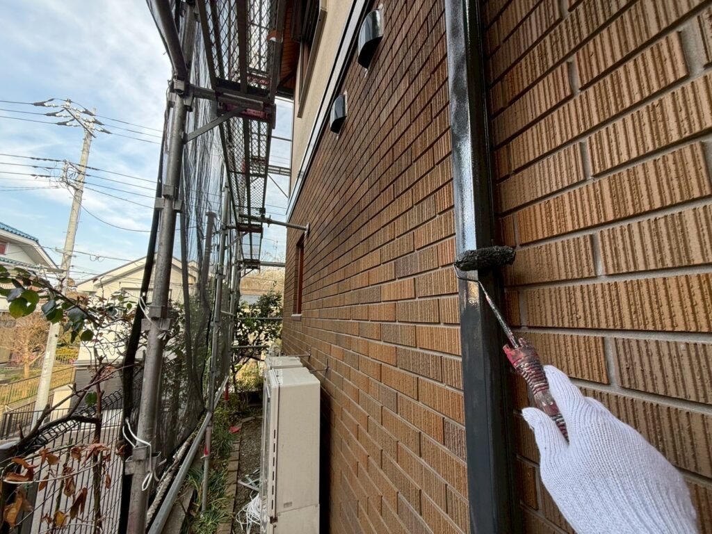 雨樋仕上げ２回目