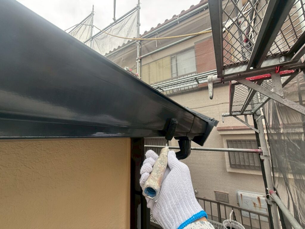 軒樋仕上げ１回目