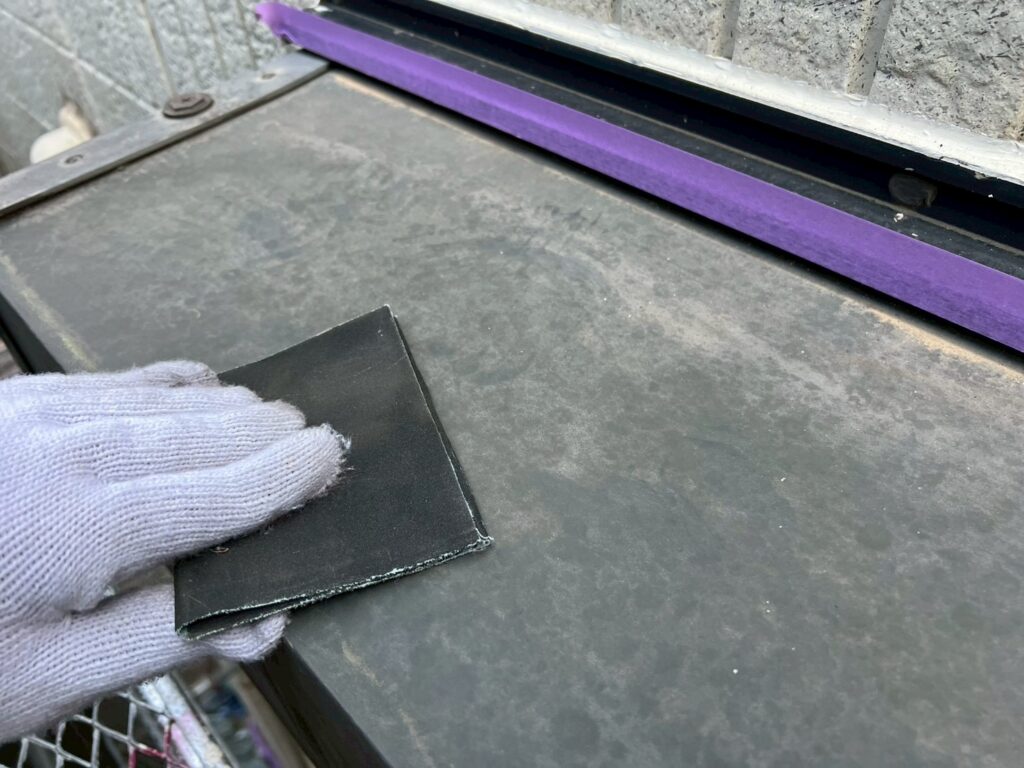 シャッターＢＯＸ素地調整