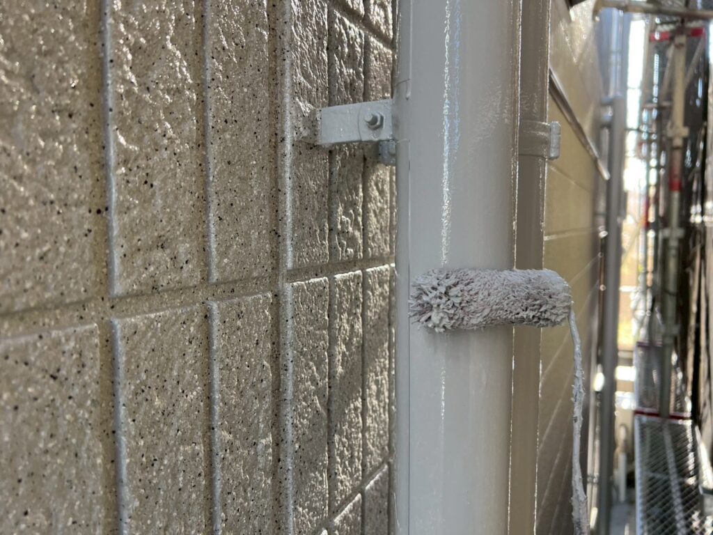 塩ビ配管仕上げ２回目