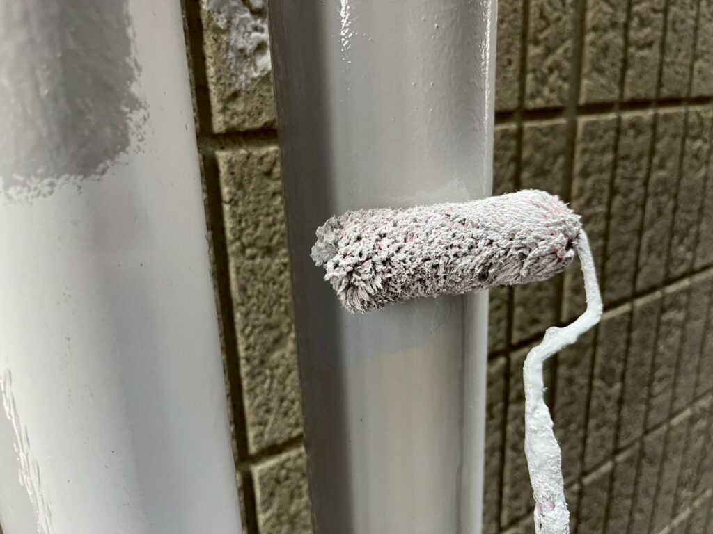 塩ビ配管仕上げ１回目